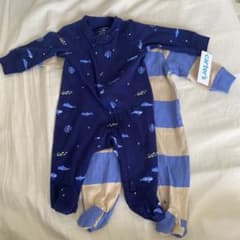 carter's 足付き　長袖　ロンパース　2点セットのサムネイル