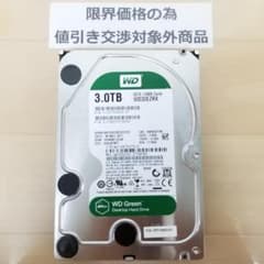 使用時間1238時間 正常表示 HDD3000GB 3.5インチ(B1872) - メルカリ