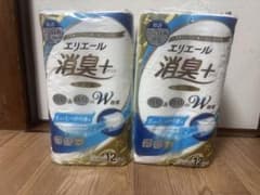エリエール 消臭プラス トイレットペーパー ダブル 12ロール 2袋のサムネイル