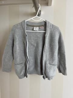 ZARA ベビー カーディガン 9-12ヶ月 グレーのサムネイル