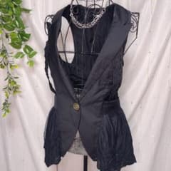 axes gilet vest lace antique y2k 641