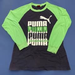 PUMA プーマ 長袖カットソー ネイビー グリーンのサムネイル