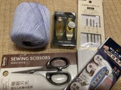 クローバー　タティングシャトル　セット（糸・はさみ・針・接着剤）のサムネイル