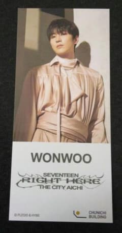 SEVENTEEN　 WONWOO　ウォヌ ステッカー　中日ビルのサムネイル