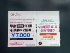 苗場・かぐら共通1日券（一回分）のサムネイル