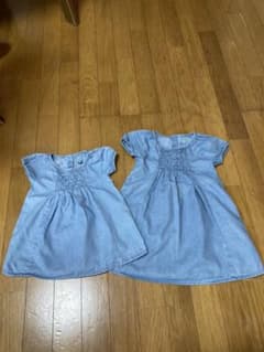 【姉妹お揃い】babyGap ワンピース　100 80のサムネイル