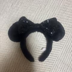 ひ*り様 ディズニー カチューシャ ブラック ファー スパンコールのサムネイル