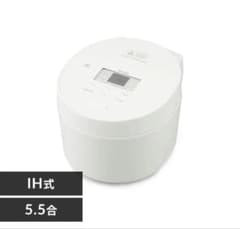 アイリスオーヤマ IH式 5.5合炊飯器 ホワイト RC-ISA50のサムネイル