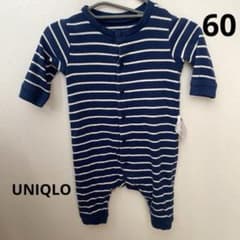 UNIQLO ベビー ロンパース ボーダー 60cmのサムネイル