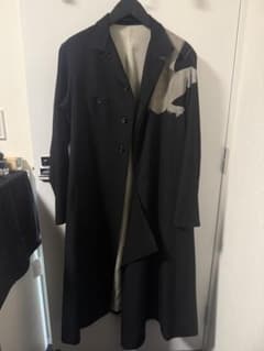 yohji yamamoto 18aw 抜染 ウールギャバコート - メルカリ
