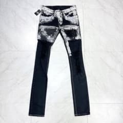 タグ付き LGB ルグランブルー ペイント スキニー ダメージ