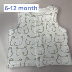 babyGap ベビーギャップ リバーシブルベスト 6-12M 70cm くま