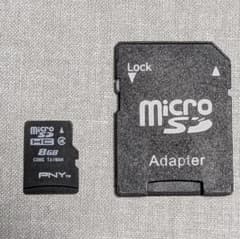 PNY microSDHCカード 8GB アダプター付きのサムネイル