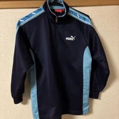 PUMA ジャージ ネイビー/ライトブルー 140
