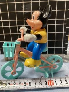 Disney ディズニーミッキーマウス、 自転車のり人形 バイク ヴィンテージのサムネイル