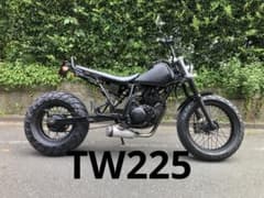 ★YAMAHA★TW225E★DG09J★オールブラック★コンディション良好★のサムネイル