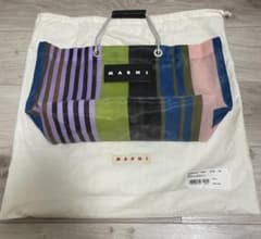MARNI メッシュトートバッグ 巾着袋付 美品 - メルカリ