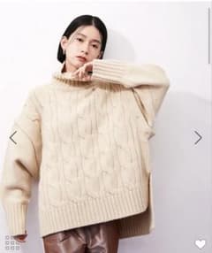 ADAM ET ROPÉ FEMME 2WAYケーブルプルオーバー　ニットのサムネイル