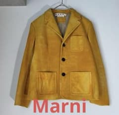美品 MARNI スェードジャケット シングルジャケット レザー アウター 