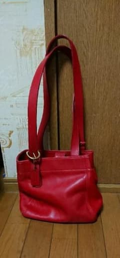 みー様専用   COACHレザーバッグ 赤のサムネイル