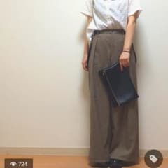 ひとみ様専用  チェックワイドパンツのサムネイル