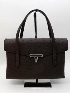 1357] 外装美品 ＊nobildonna＊ オーストリッチ ハンドバック - メルカリ