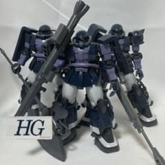 HG 高機動型ザクii 黒い三連星専用 ガンプラ組立済ジャンク品 3体