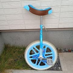 【美品完動品】BRIDGESTONE 一輪車 SCARE CROW ライトブルーのサムネイル
