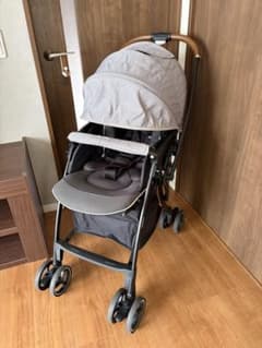 【美品】ベビーカー Aprica ラクーナクッション AC アクティブグレーデニム GR ベビーカーAprica ラクーナクッションAC アクティブグレーデニムおまけ