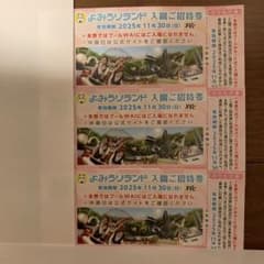 よみうりランド 入園ご招待券 3枚組 ⭐︎ジェルミネーション⭐︎のサムネイル