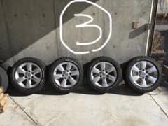 ハイエース200系に！プラド純正ホイー　215/60r17 タイヤセット　③のサムネイル