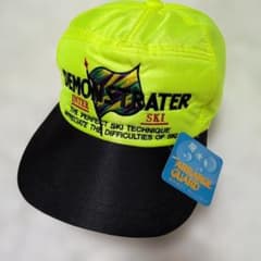 カ*Ｋ様 INTER SKI キャップ 耳当て 撥水 蛍光イエロー 紙タグ付のサムネイル