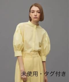 uncrave uncraveアンクレイヴ　ファインブロードブラウス　イエローのサムネイル