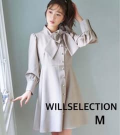 WILLSELECTION リボンロールカラーワンピース　ボウタイのサムネイル
