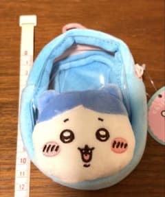 【新品】ちいかわ 窓付きおかおミニポーチ ハチワレ タグ付き プライズのサムネイル