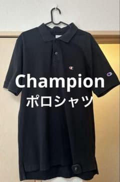 【美品】Champion Y2K チャンピオン ポロシャツ ブラック Lのサムネイル