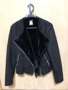 ZARA ライダースジャケット ムートンジャケットのサムネイル