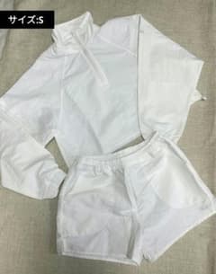 軽量 ハーフジップトップ スポーツ パンツ上下セット#alo yoga 白