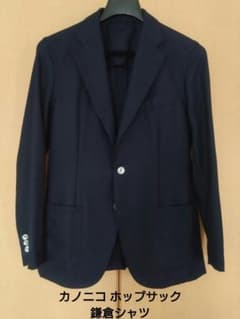 【最終価格】鎌倉シャツ　シャツジャケット　ホップサック　カノニコ 最終価格】鎌倉シャツ シャツジャケット ホップサック カノニコ - メルカリ