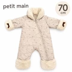 プティマイン petit main ジャンプスーツ アウター 70 防寒　女の子のサムネイル