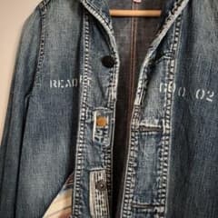 デニム＆ダンガリー　美品　ダメージ　リメイク　デニムジャケット　Sのサムネイル