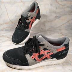 희소 atmos 한정 GEL-LYTE III 블랙 레드 26.5