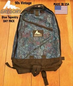 希少！USA製 旧ロゴ GREGORY DAY PACK ブルータペストリー - メルカリ