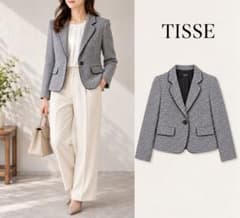 TISSE テーラードジャケット ショート丈　M オケージョン　フォーマル