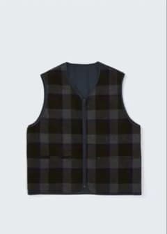トップス PWA REFINE-WOOL Check Reversible Vest daf6e7ecc2ce81341028810e59cf6b