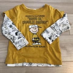 SNOOPY 重ね着ロンT 100のサムネイル