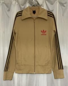 希少　アディダス　00s トラックジャケット　トレフォイルロゴ　ベージュ　Y2K 希少 アディダス 00s トラックジャケット トレフォイルロゴ ベージュ