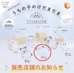 【うちの子のけだまま】ミックス　犬　カプセルトイのサムネイル