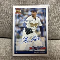 z*n様 【美品】ブレイク・スネル 直筆サインカード Topps Dodgers 