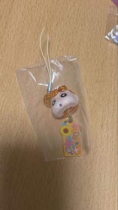 Crayon Shin-chan Swinging Face Mini Charm - Sunflower